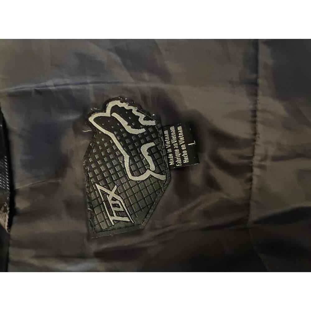 Fox Men's Black Patterned Outerwear Jacket Size L - image 2